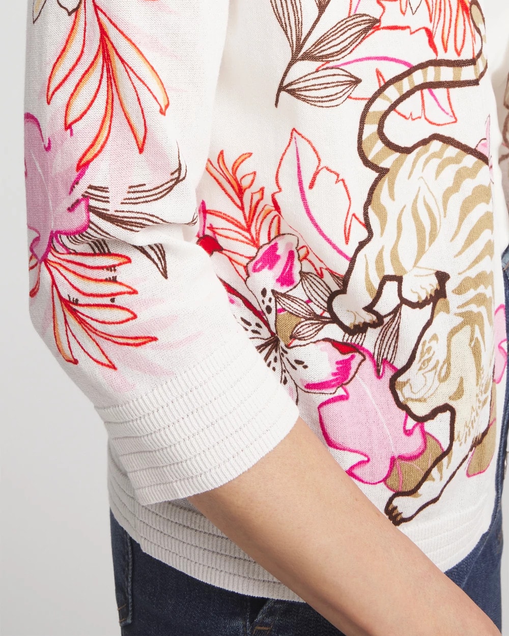 Chico's Clothing Summer Romance Floral Cardigan
