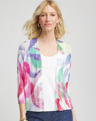 Chico's Clothing Summer Romance Watercolor Cardigan
