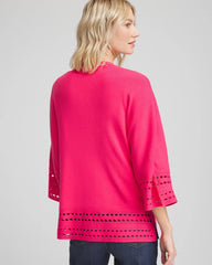 Chico's Clothing Cutout Open-Front Cardigan