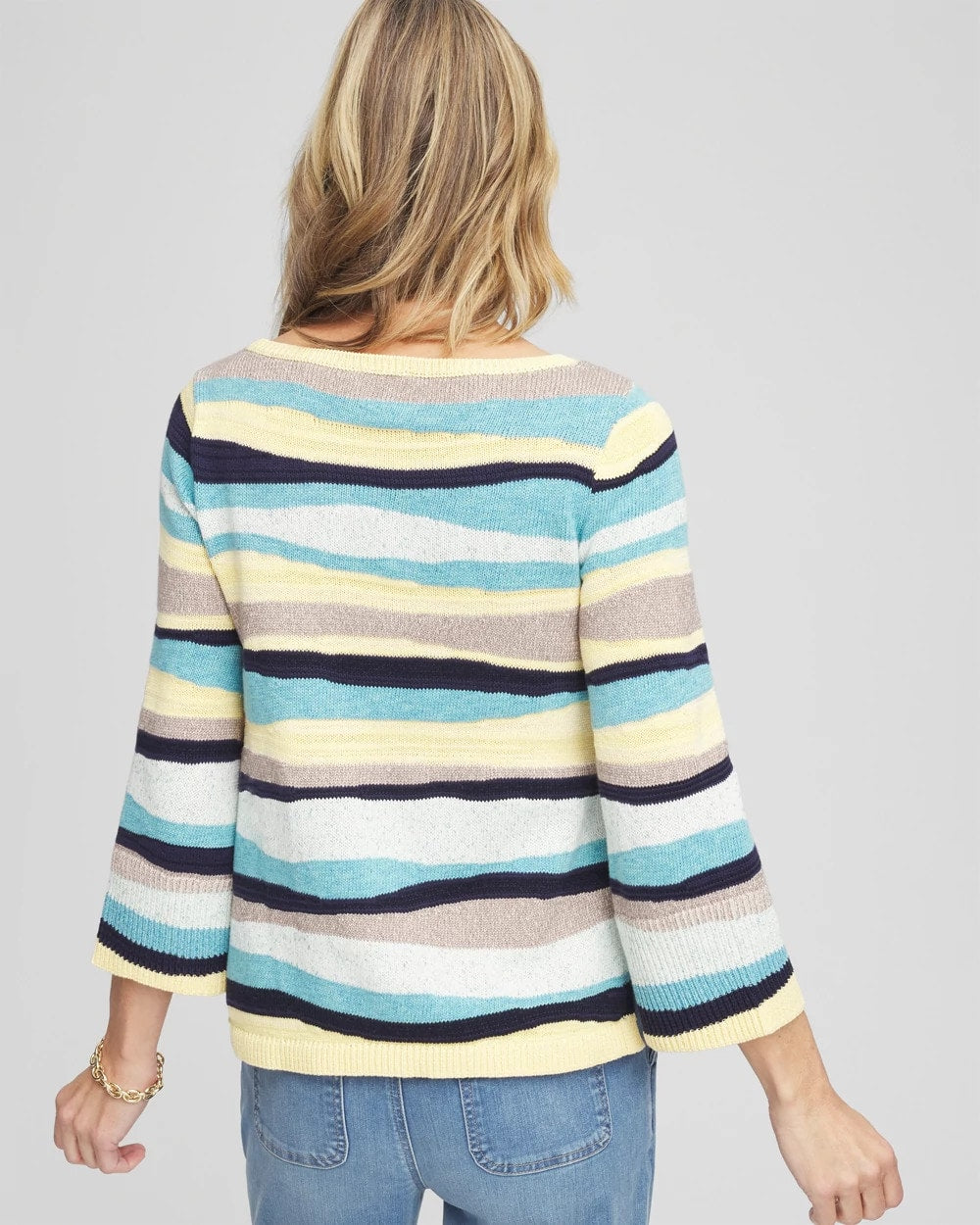 Chico's Clothing Striped Pullover