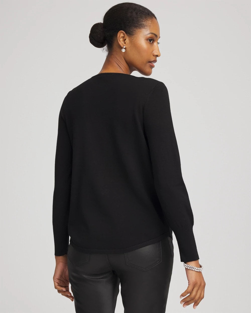 Chico's Clothing Ella Embellished V-Neck Sweater