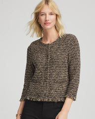 Chico's Clothing Tweed Cropped Jacket