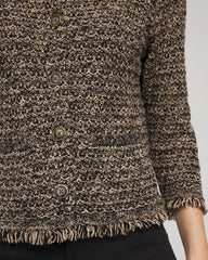 Chico's Clothing Tweed Cropped Jacket