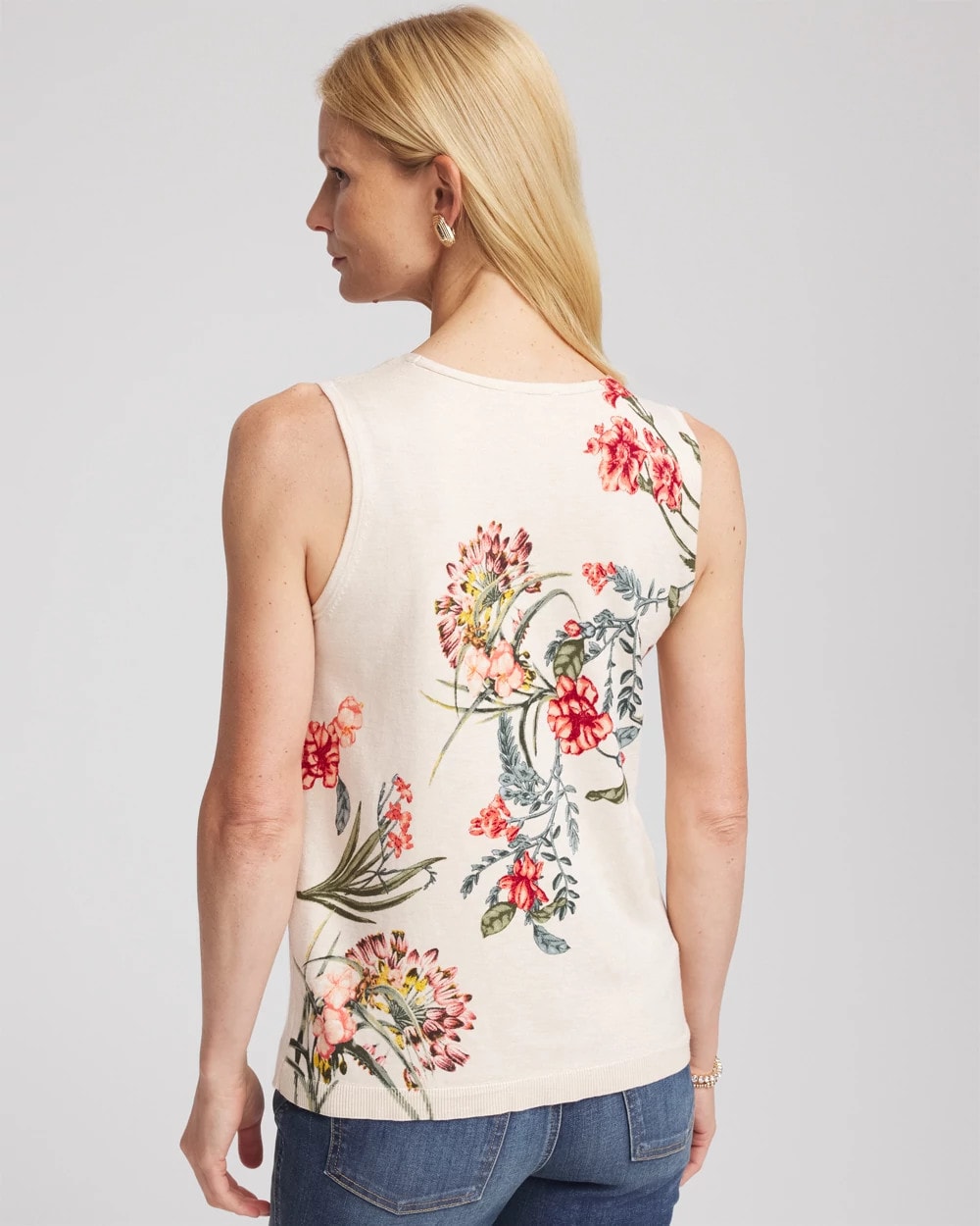 Chico's Clothing Ella Printed Sweater Tank