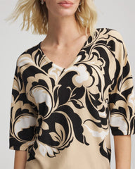 Chico's Clothing Printed Dolman Sweater