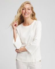 Chico's Clothing Soutache Stitch Top
