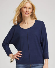 Chico's Clothing Dolman Denim Tee
