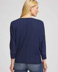 Chico's Clothing Dolman Denim Tee