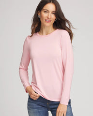 Chico's Clothing Mesh-Trim Touch of Cool™ Layering Tee