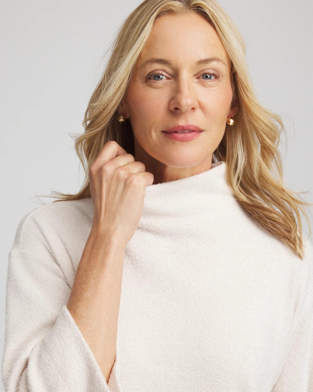 Chico's Clothing Jacquard Cozy Turtleneck