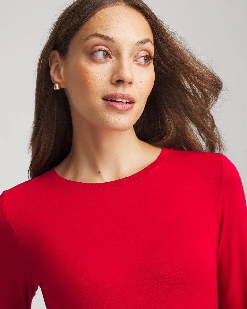 Chico's Clothing Touch of Cool™ Layering Tee