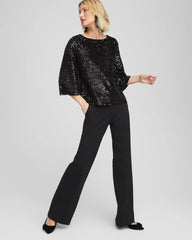 Chico's Clothing Sparkling Sequin Party Tee