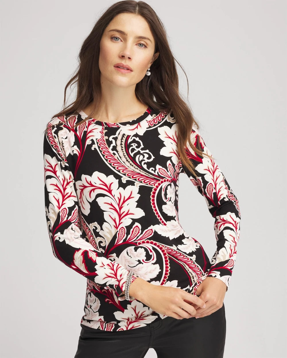 Chico's Clothing Touch of Cool™ Layering Tee