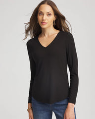 Chico's Clothing Touch of Cool™ V-Neck Layering Tee