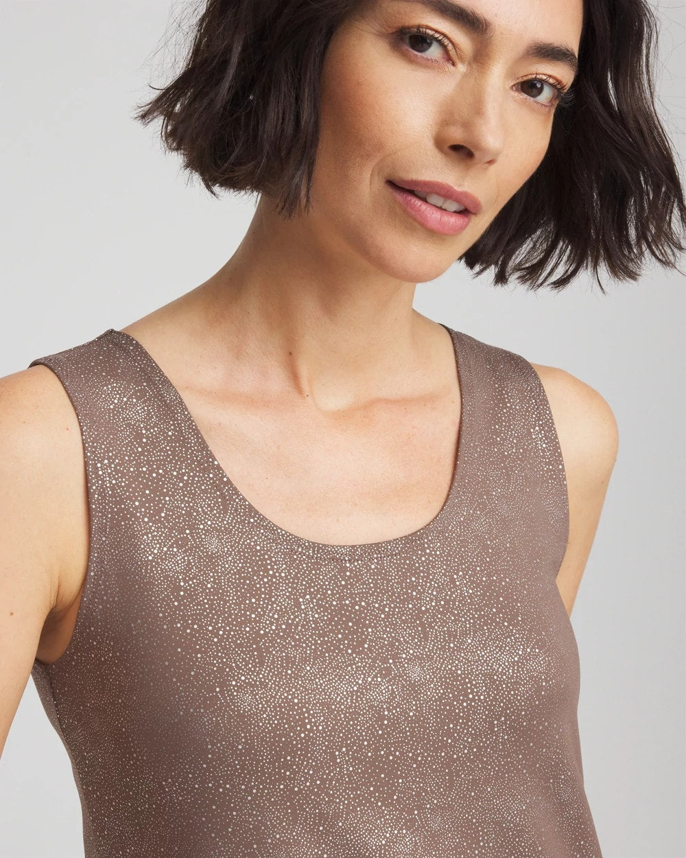 Chico's Clothing Foiled Microfiber Tank