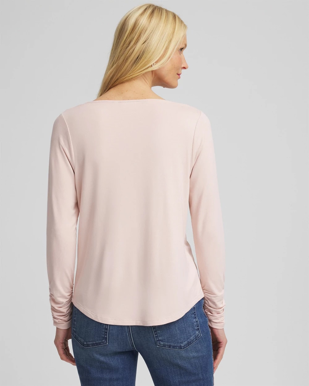 Chico's Clothing Cowlneck Long-Sleeved Tee
