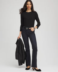 Chico's Clothing Heart Sleeve Detail Tee