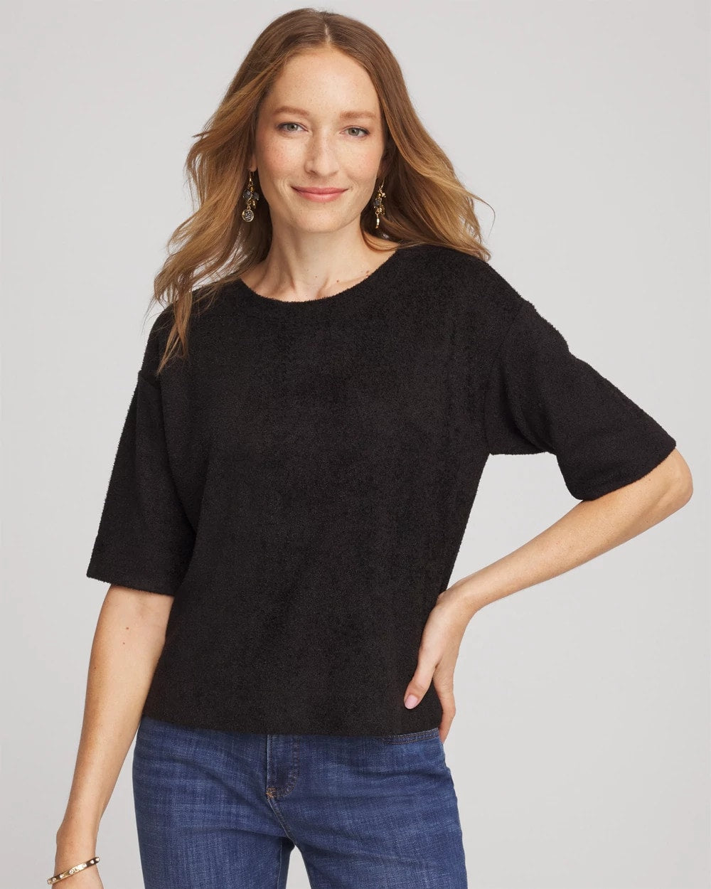 Chico's Clothing Cozy Crewneck Tee