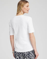 Chico's Clothing Everyday V-Neck Pima Tee