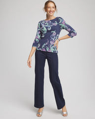 Chico's Clothing Pima 3/4 Sleeve Tee
