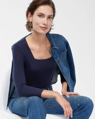 Chico's Clothing Touch of Cool™ Square Neck Tee