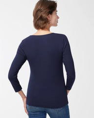 Chico's Clothing Touch of Cool™ Square Neck Tee