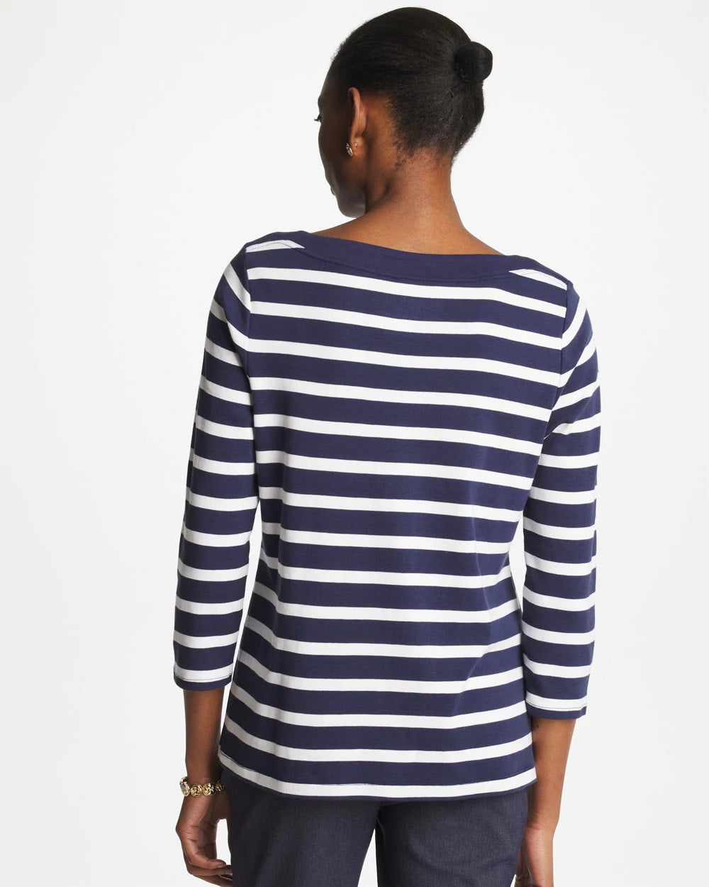 Chico's Clothing Pima 3/4 Sleeve Tee