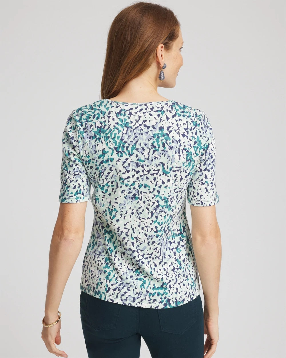 Chico's Clothing Pima Cotton Henley Tee