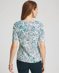 Chico's Clothing Pima Cotton Henley Tee