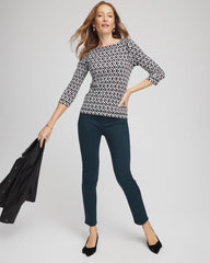 Chico's Clothing Pima 3/4 Sleeve Tee