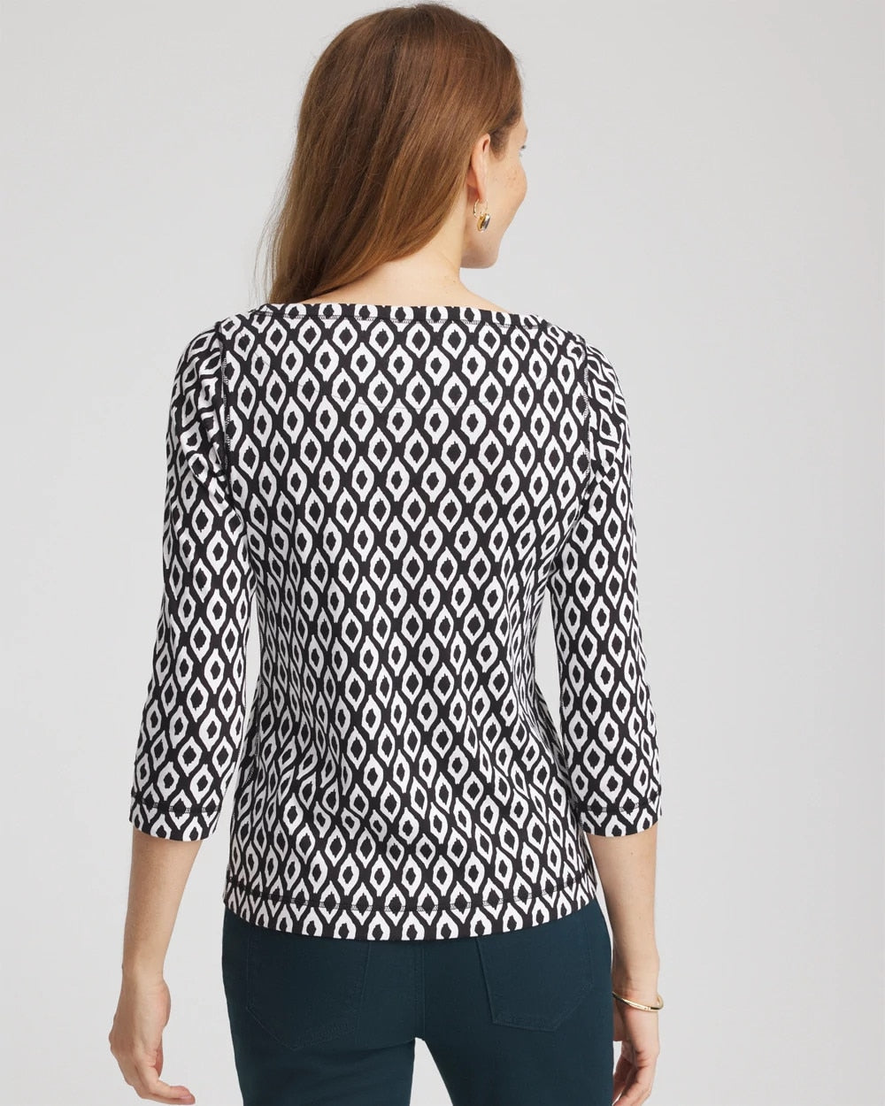 Chico's Clothing Pima 3/4 Sleeve Tee
