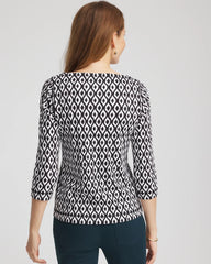 Chico's Clothing Pima 3/4 Sleeve Tee
