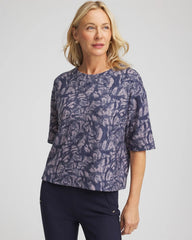 Chico's Clothing Animal Cozy Crewneck Tee