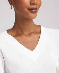 Chico's Clothing Short Pima 3/4 Sleeve Tee