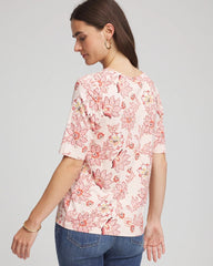 Chico's Clothing Elbow Sleeve Tee