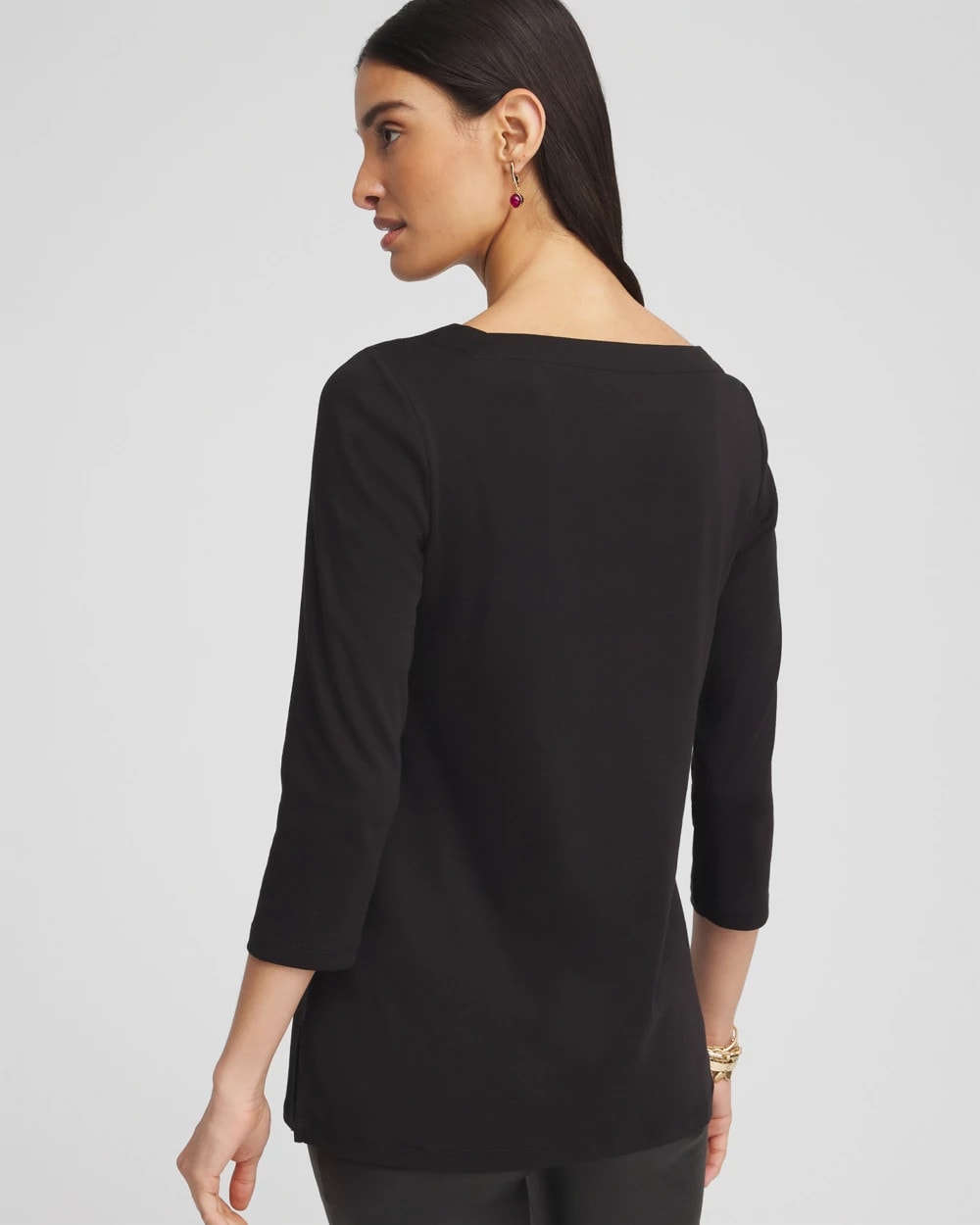 Chico's Clothing Pima Cotton Square-Neck Tunic