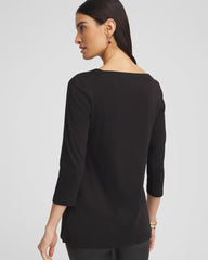 Chico's Clothing Pima Cotton Square-Neck Tunic