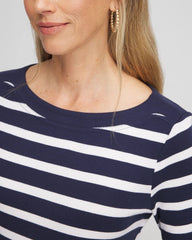 Chico's Clothing Stretch Cotton Boatneck Tunic