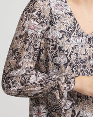 Chico's Clothing Bloom Crinkle Bodre Top