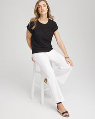 Chico's Clothing Crocheted Cotton-Blend Shirt