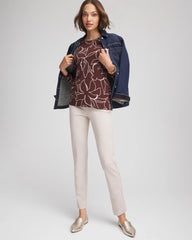 Chico's Clothing Floral Touch of Cool™ Layering Tee