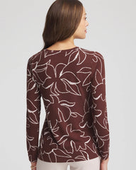 Chico's Clothing Floral Touch of Cool™ Layering Tee