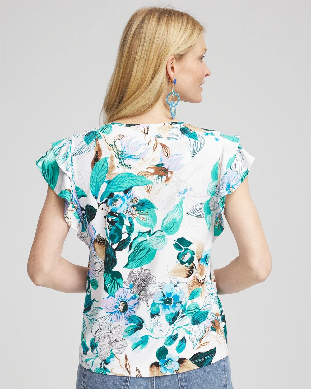 Chico's Clothing Touch of Cool™ Flutter Sleeve Tee