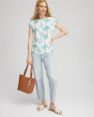 Chico's Clothing Cap Sleeve Dolman Tee