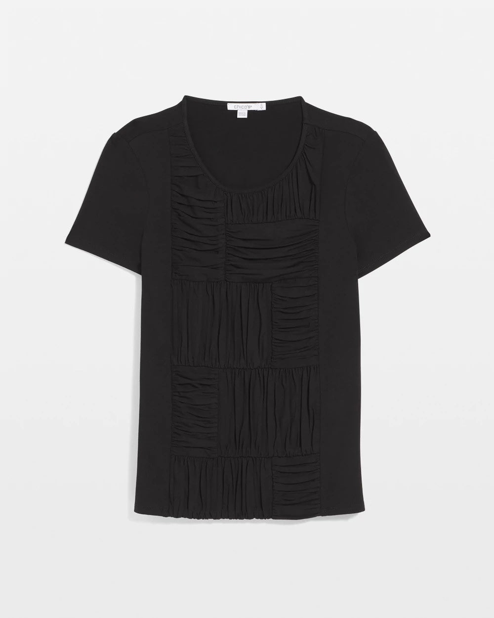 Chico's Clothing Jersey Knit Ruched Front Tee