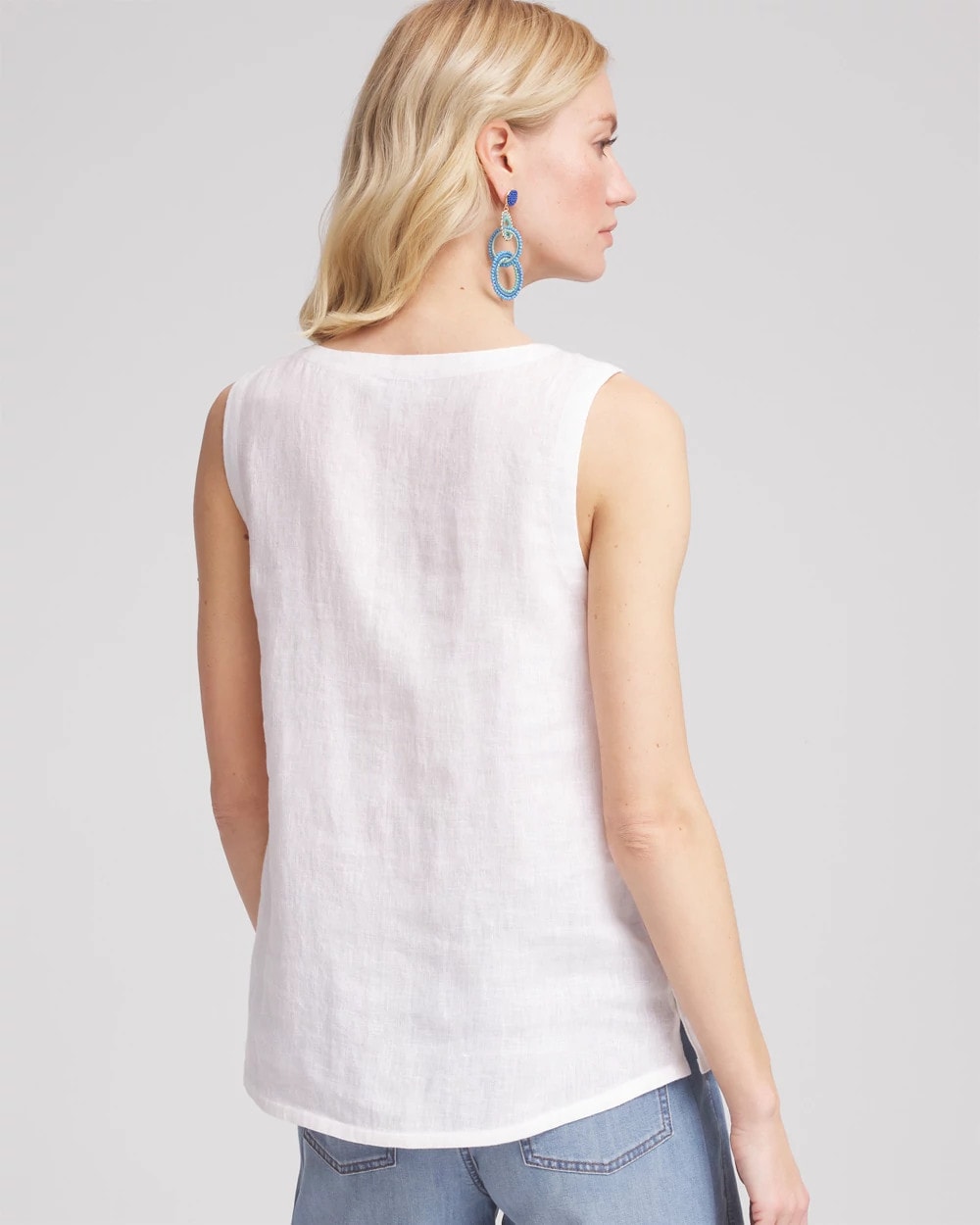 Chico's Clothing Sleeveless Linen Tank Top