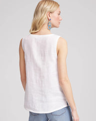 Chico's Clothing Sleeveless Linen Tank Top