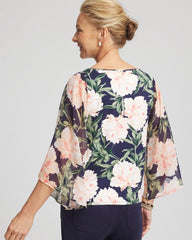 Chico's Clothing Georgette Angel-Sleeved Top