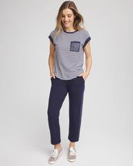 Chico's Clothing Zenergy® UPF Striped Tee