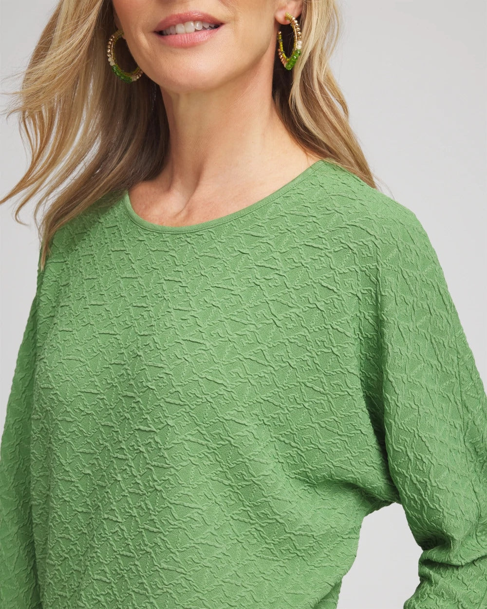 Chico's Clothing Textured Wedge Top